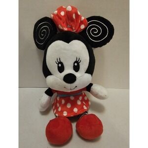 Disney Baby Minnie Mouse Plush 12" Red Polka Dot Dress Kids Preferred